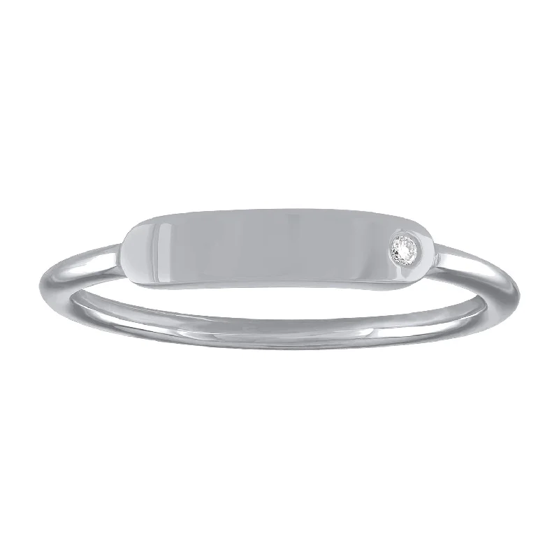 Rings Shine Hints-The Twiggy BLANK or CUSTOM Skinny Signet Ring