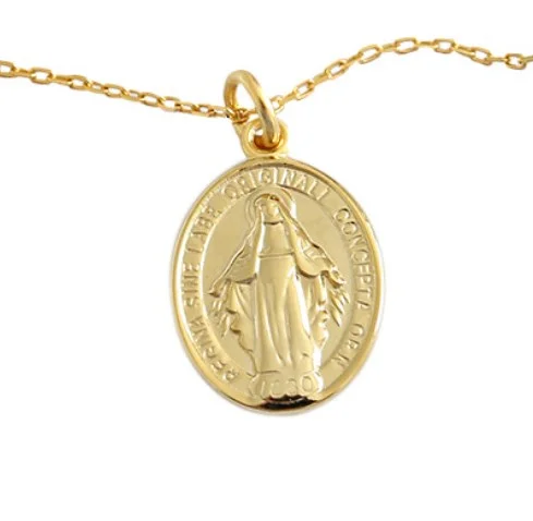 18K Gold [round Card Only/Necklace Not Included]]