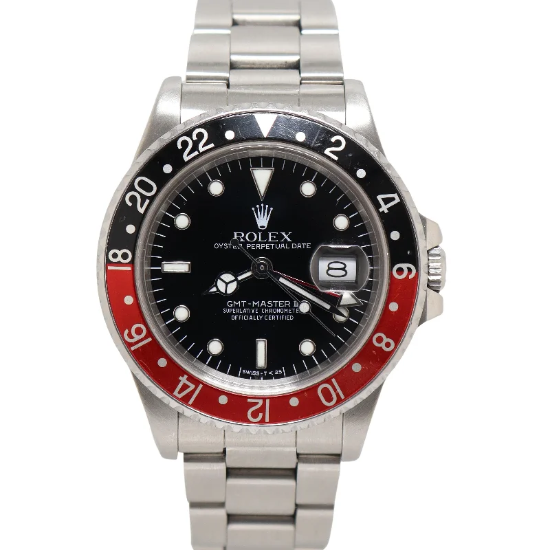 Watches Discount Deals-Rolex GMT-Master II 40mm Black Dial Watch Ref# 16710