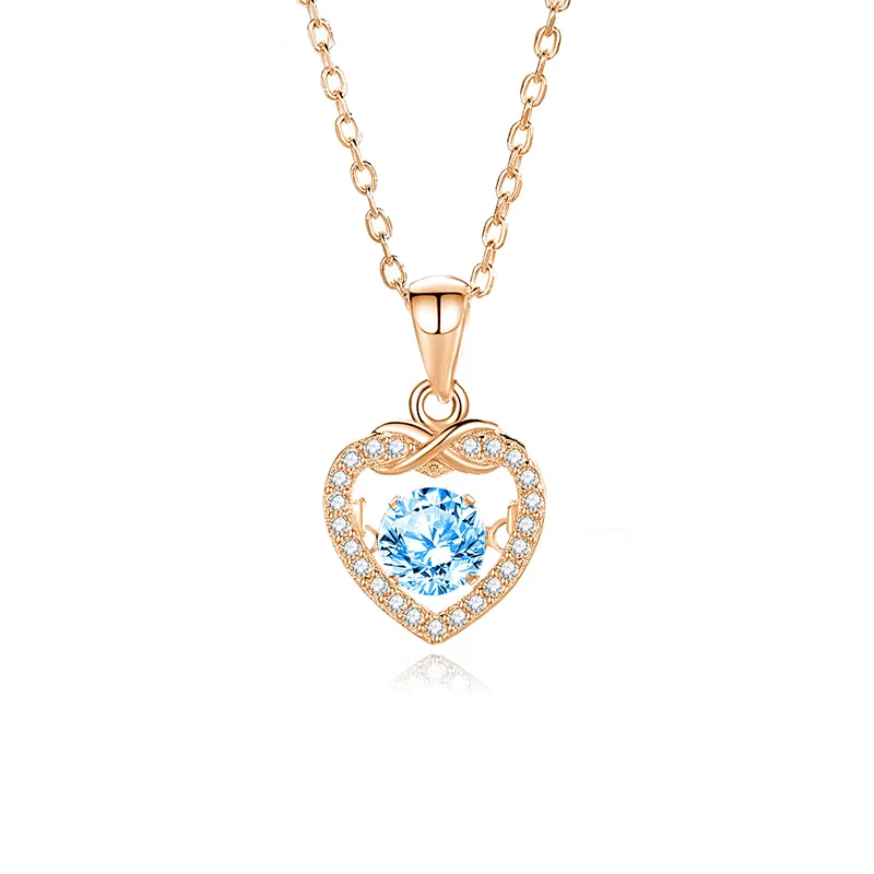 Zircon Blue Diamond Rose Gold