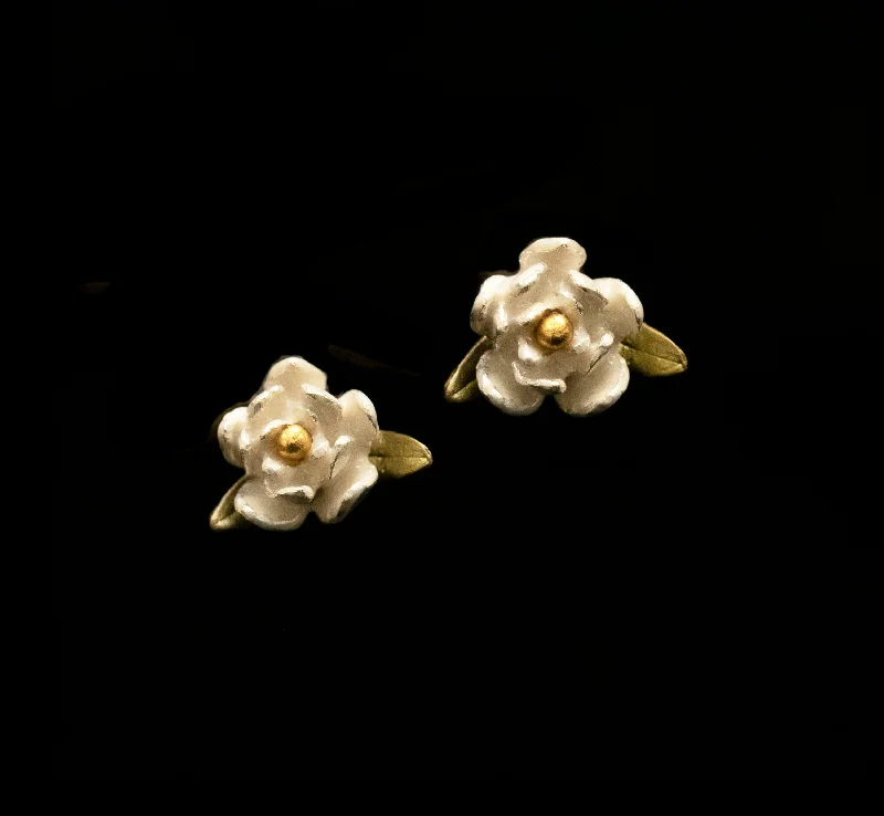 Earrings With Strong Clasps-Magnolia Post Earrings