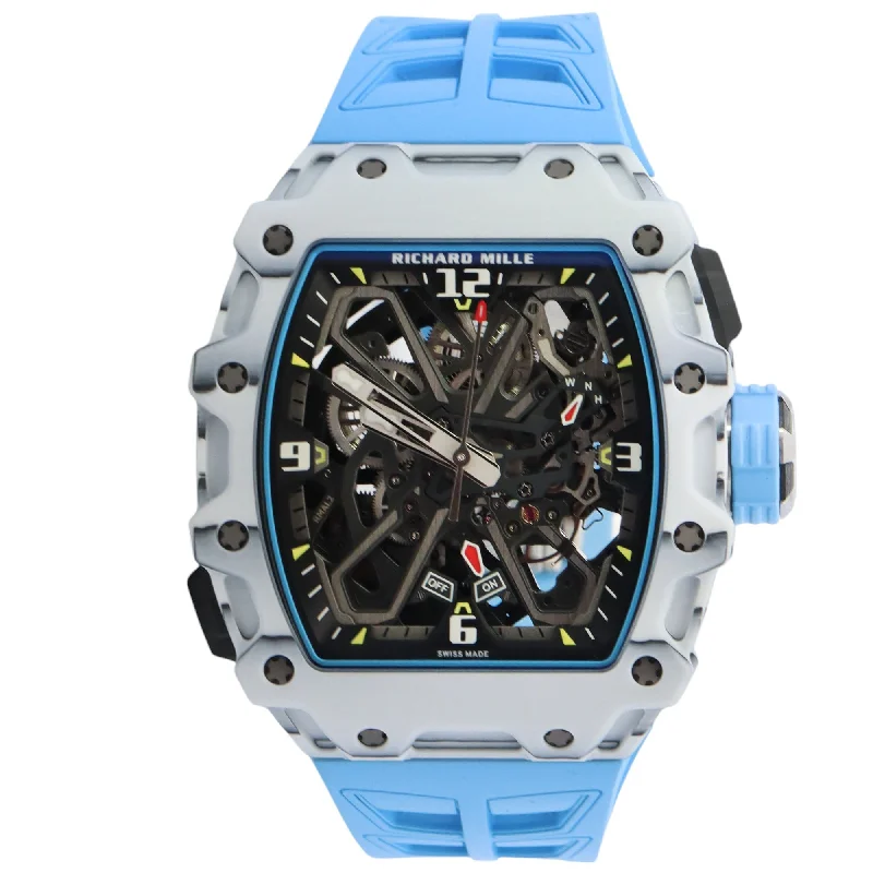 Watches With Bright Colors-Richard Mille RM35-03 42mm Skeleton Dial Watch Ref# RM35-03