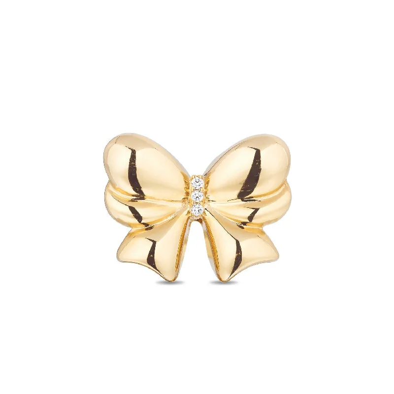 Rings With Thin Bands-Gold Evie Bow Ring