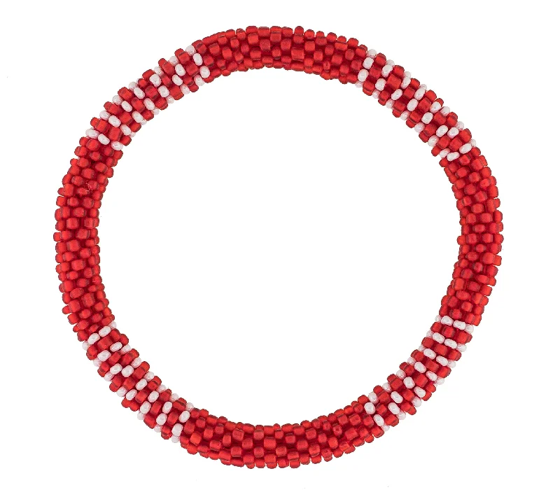 Bracelets For Teens-Men's Roll-On® Bracelet <br> Red and White