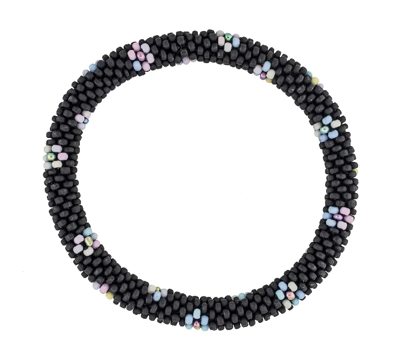 Bracelets For Crowded Events-8 inch Roll-On® Bracelet <br> Moon Flower