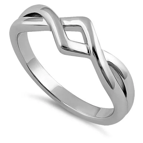 Rings Maker Reviews-Sterling Silver Opposing Zig Zags Ring