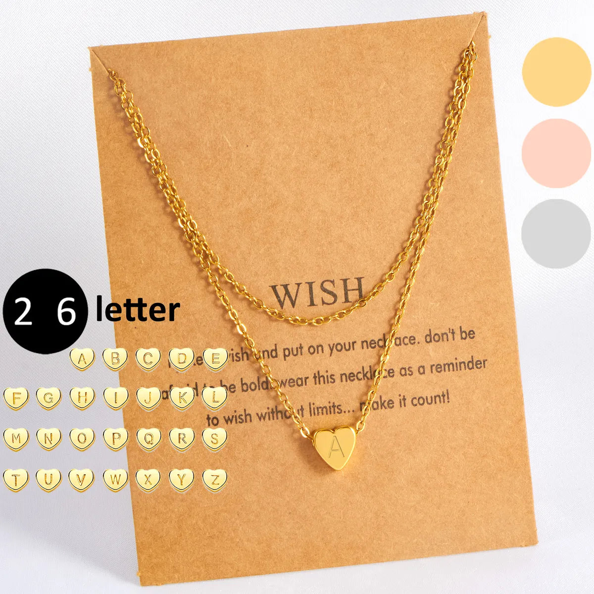 Wide Necklaces For Flair-Simple Style Commute Heart Shape Stainless Steel Copper Plating 18k Gold Plated Pendant Necklace