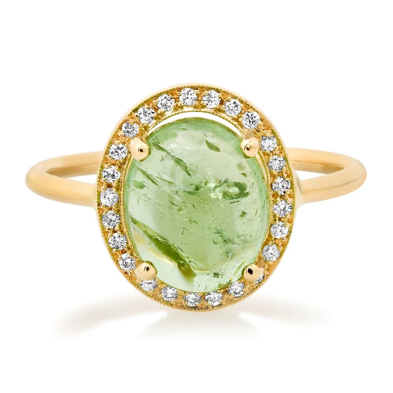 Rings For Indoor Events-Diamond Halo Gemstone Signet Ring