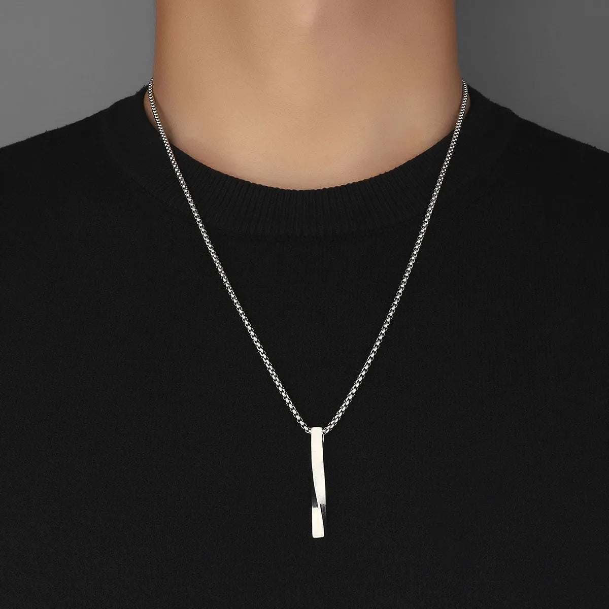 Necklaces Brand Reviews-Hip-Hop Color Block Zinc Alloy Plating Men's Pendant Necklace