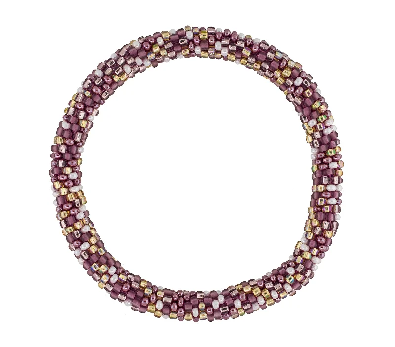 Bracelets For Thick Layers-8 inch Roll-On® Bracelet <br> Mulberry Speckled