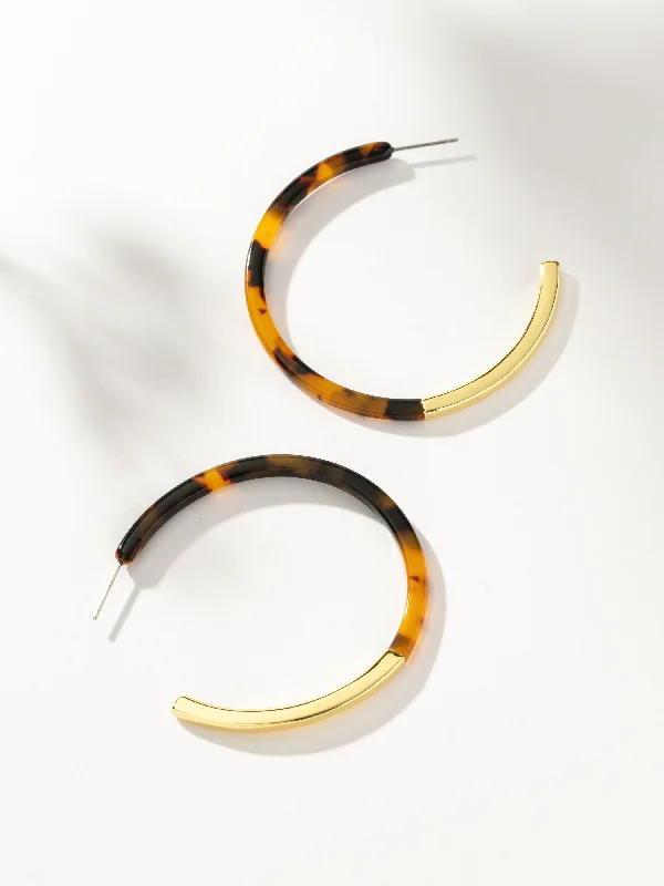 Earrings Price Tips-Franklin Tortoise Hoops