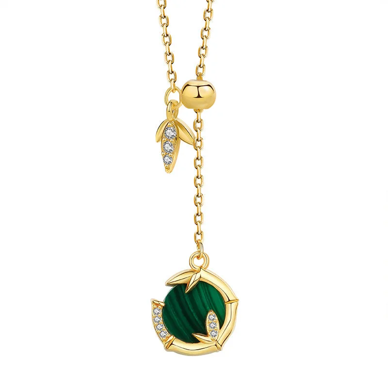 Ya0368_Malachite Necklace