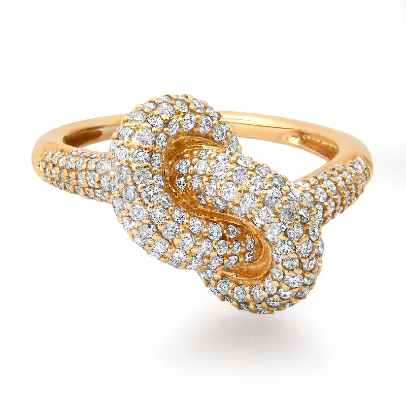 Rings For Suit Looks-Tied the Knot Pave Diamond Ring