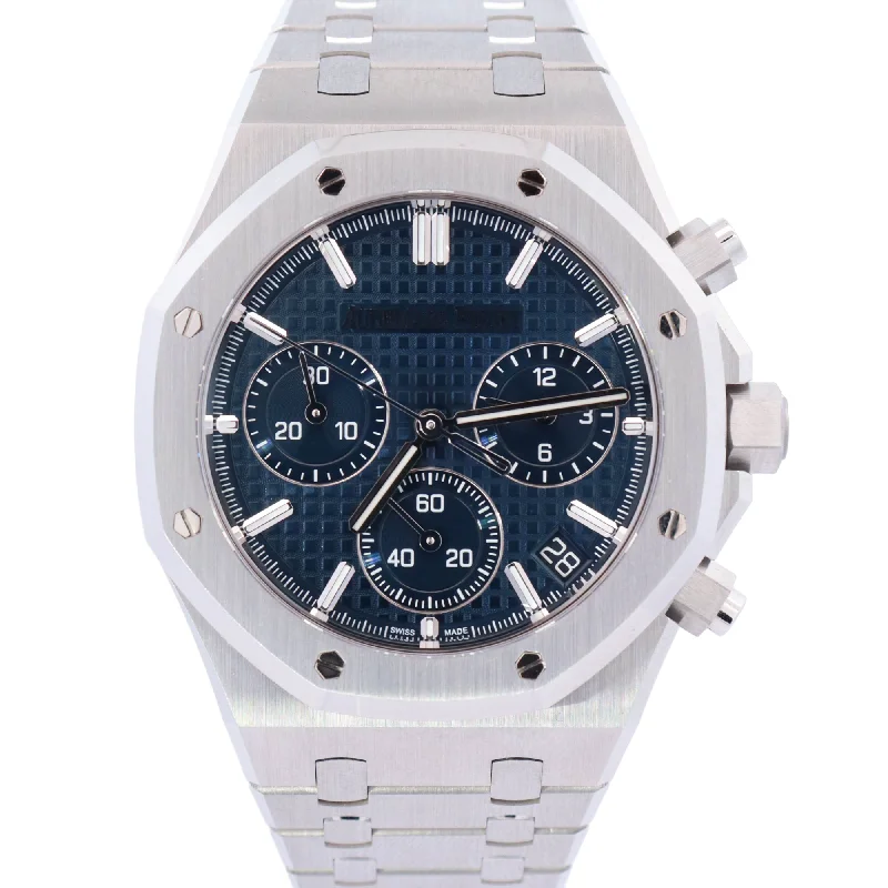 Best Heavy Duty Watches-Audemars Piguet Royal Oak 41mm Blue Dial Watch Ref# 26240ST.OO.1320ST.01