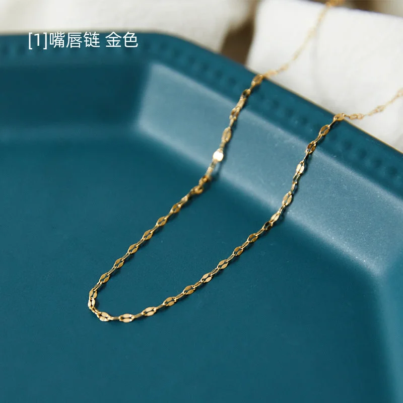 [1] Lip Chain Gold 60cm