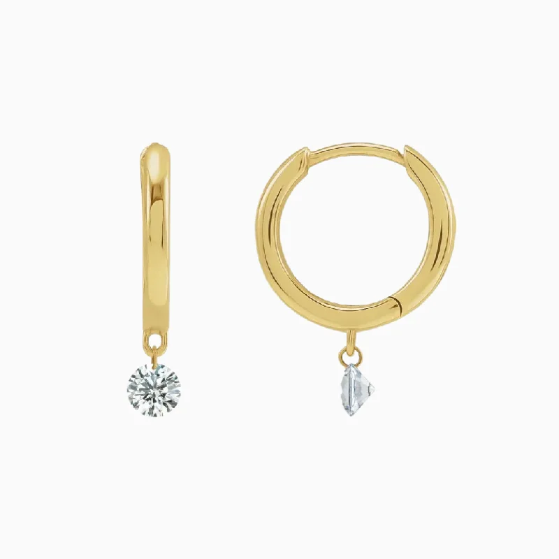 Earrings For High Flair-Floating Diamond Earrings