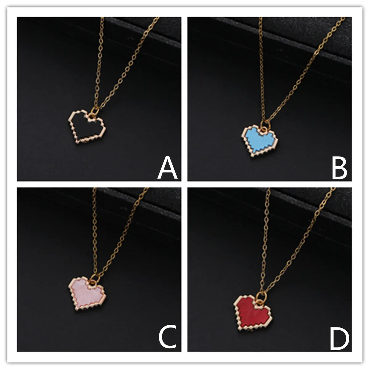 Necklaces For Cool Tones-Retro Ethnic Style Heart Shape Zinc Alloy Asymmetrical Women's Pendant Necklace