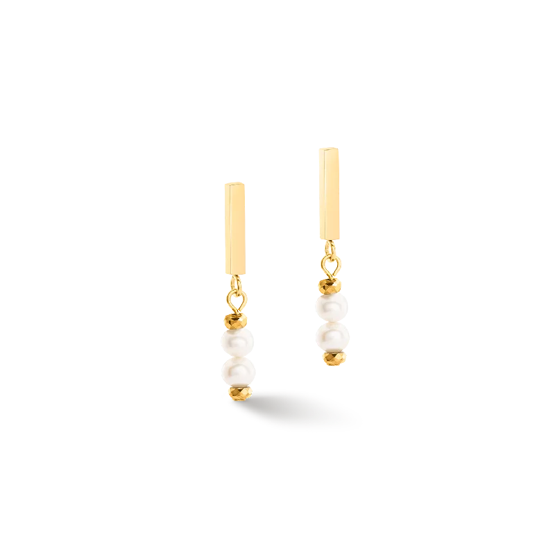 Earrings Gem Options-Earrings Shape Shifter Freshwater Pearls gold