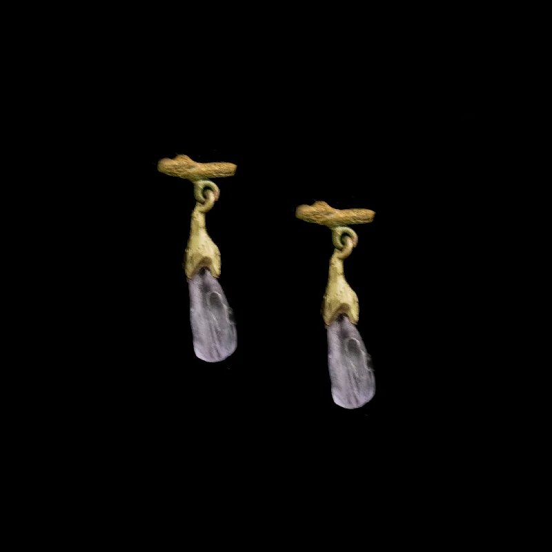 Earrings For Dry Areas-Virginia Bluebell Earrings - Dangle Post