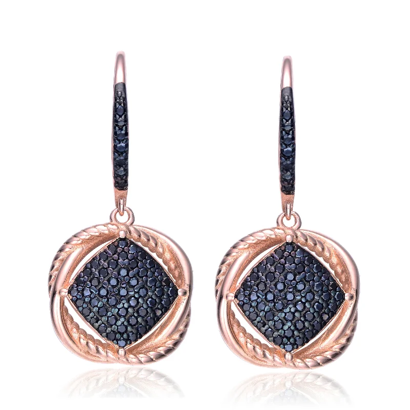 Best Light Earrings-Gabrielle Maritime Black Dangling Earrings