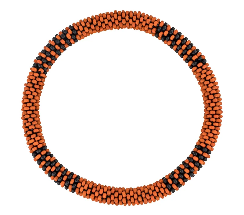 Bracelets For Classic Taste-Men's Roll-On® Bracelet <br> Orange and Black