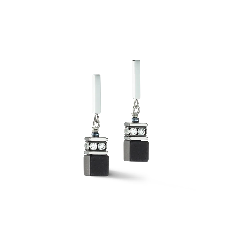 Earrings Match Guide-GeoCUBE® Iconic Precious Onyx earrings onyx crystal-black