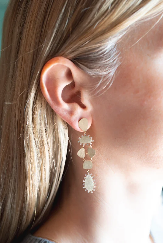 Earrings With Floral Motifs-Cactus Dangles