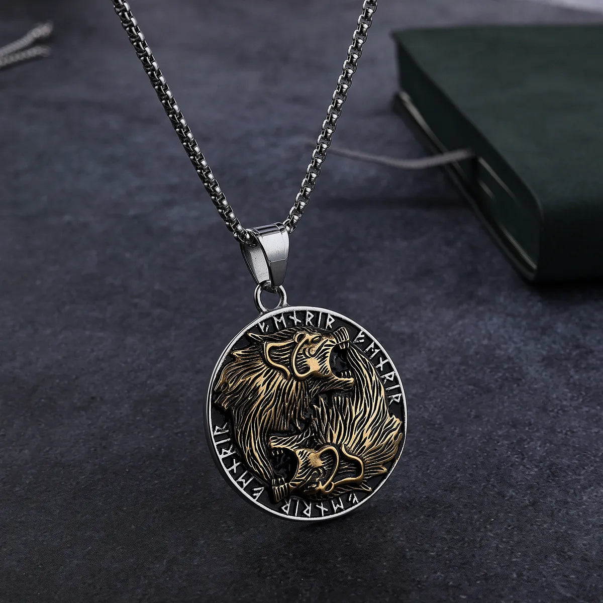 Necklaces For Vintage Vibes-Hip-Hop Punk Streetwear Animal 304 Stainless Steel Gold Plated Men'S Pendant Necklace