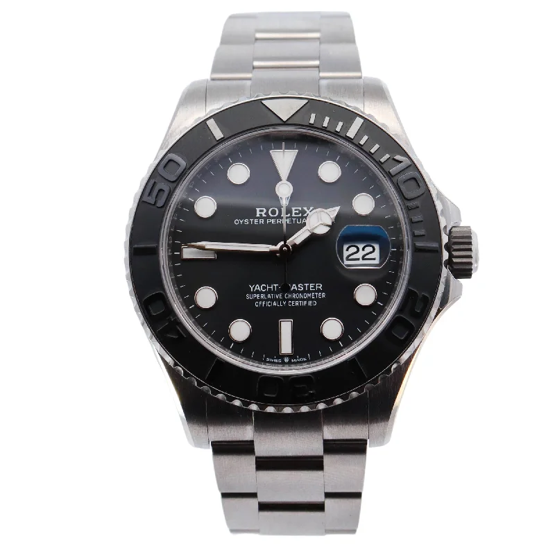 Watches For Big Nights-Rolex Yacht-Master 42mm Black Dial Watch Ref# 226627