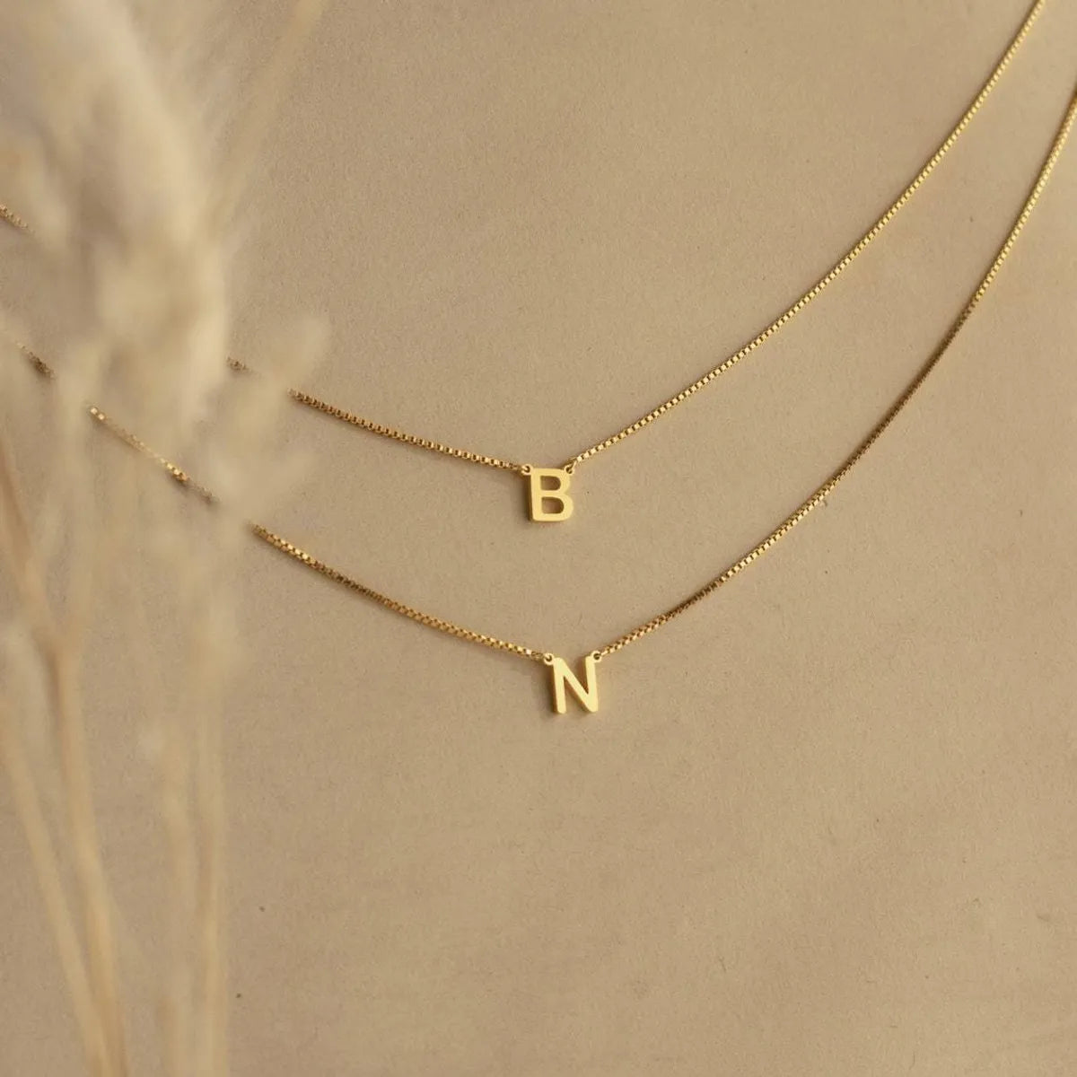 Necklaces For Formal Nights-Simple Style Letter Titanium Steel 18k Gold Plated Pendant Necklace