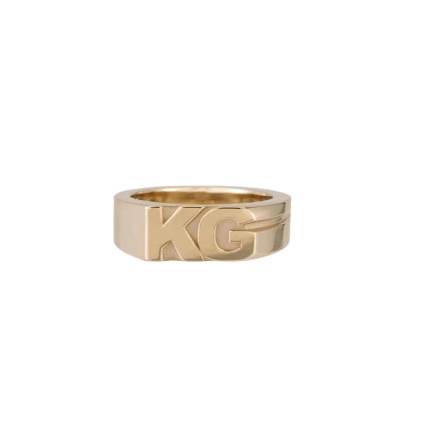 Low Glow Rings-Moniker Initial Ring