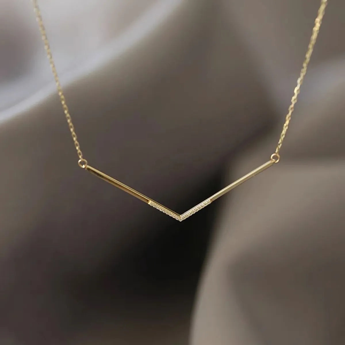 Necklaces For Dry Times-Vintage Style Solid Color Sterling Silver Plating 14k Gold Plated Necklace