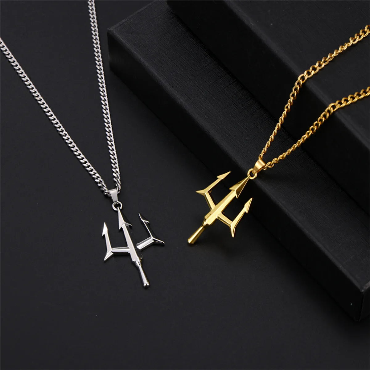 High Fit Necklaces-Stainless Steel Simple Style Plating Pendant Necklace