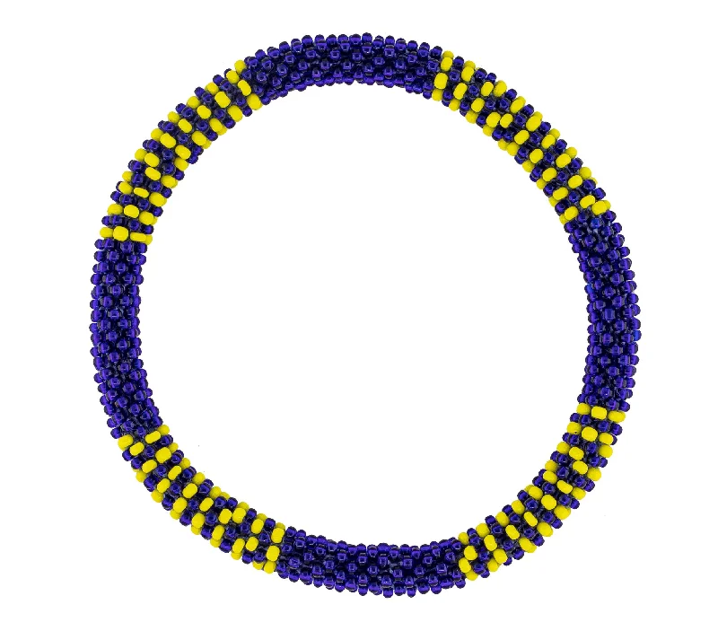 Bracelets For Kids-Men's Roll-On® Bracelet <br> Yellow and Navy