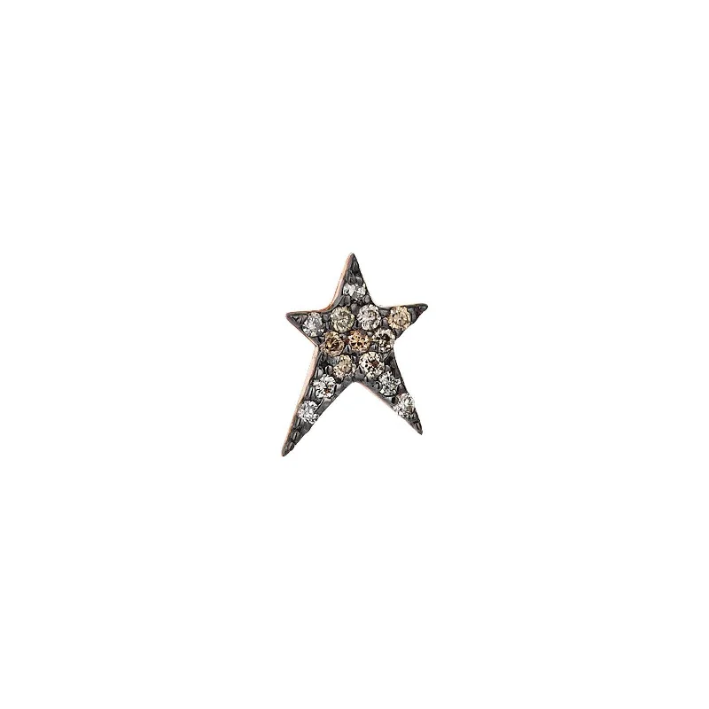 Extra Bold Earrings-Maxi Pave Struck Star Stud Earring