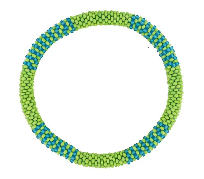 Long Wear Bracelets-Men's Roll-On® Bracelet <br> Green and Blue