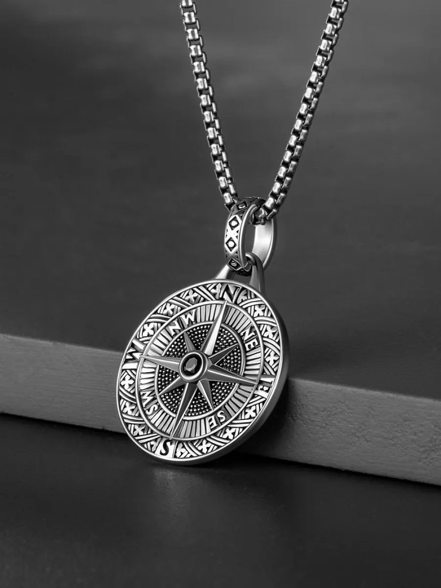 Necklaces Swap Tips-Hip-Hop Rock Streetwear Oval Alloy Plating Men'S Pendant Necklace Sweater Chain