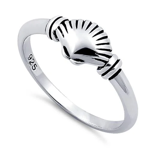 Rings Balance Rating-Sterling Silver Shell Ring