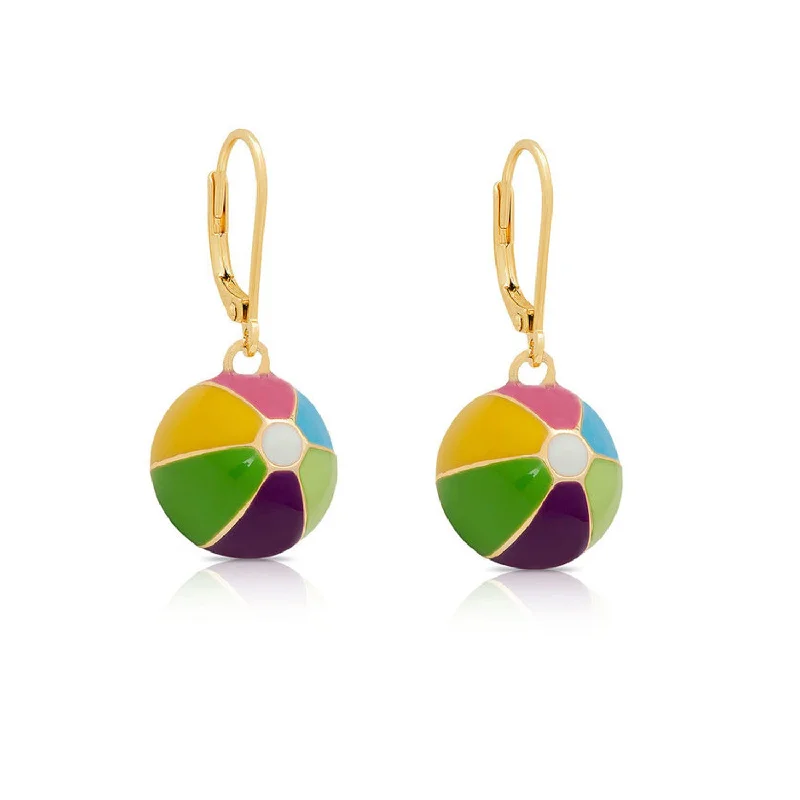 Earrings Finish Styles-Beach Ball Earrings