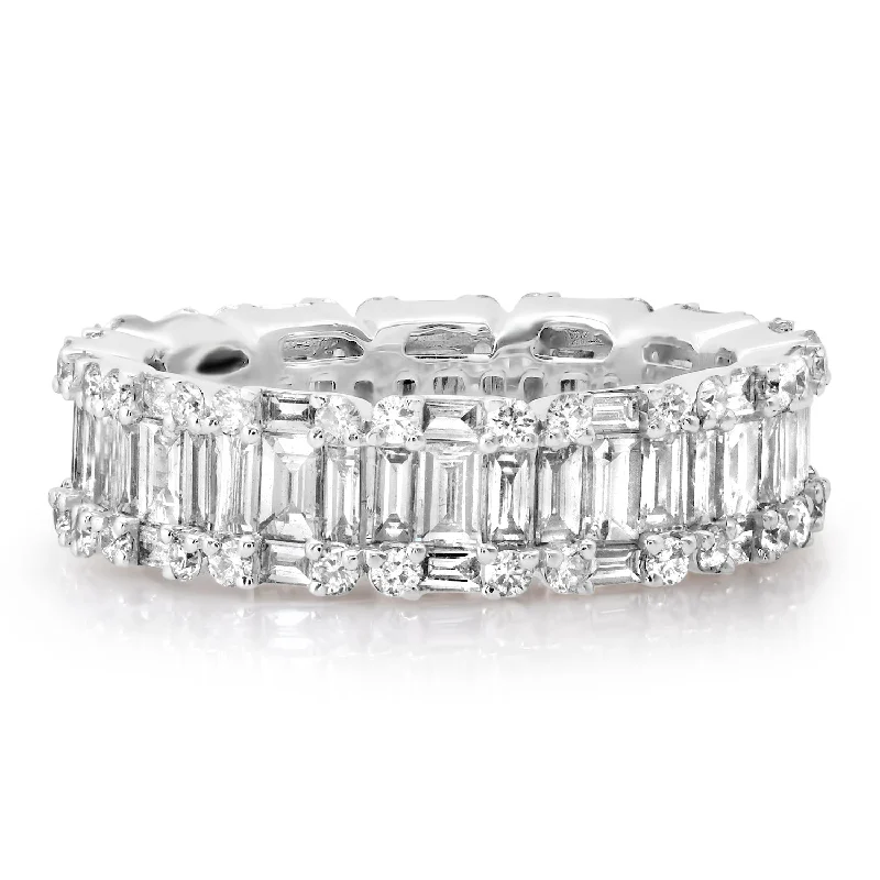 Low Glow Rings-Diva Diamond Illusion Eternity Band Ring