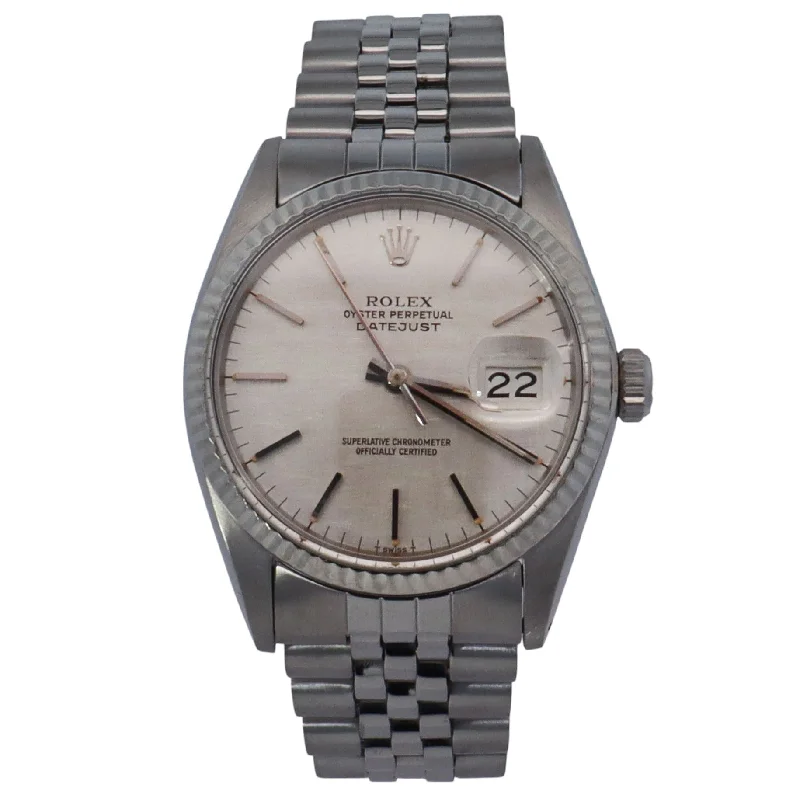 Watches For Classic Taste-Rolex Datejust 36mm Silver Dial Watch Ref# 16014