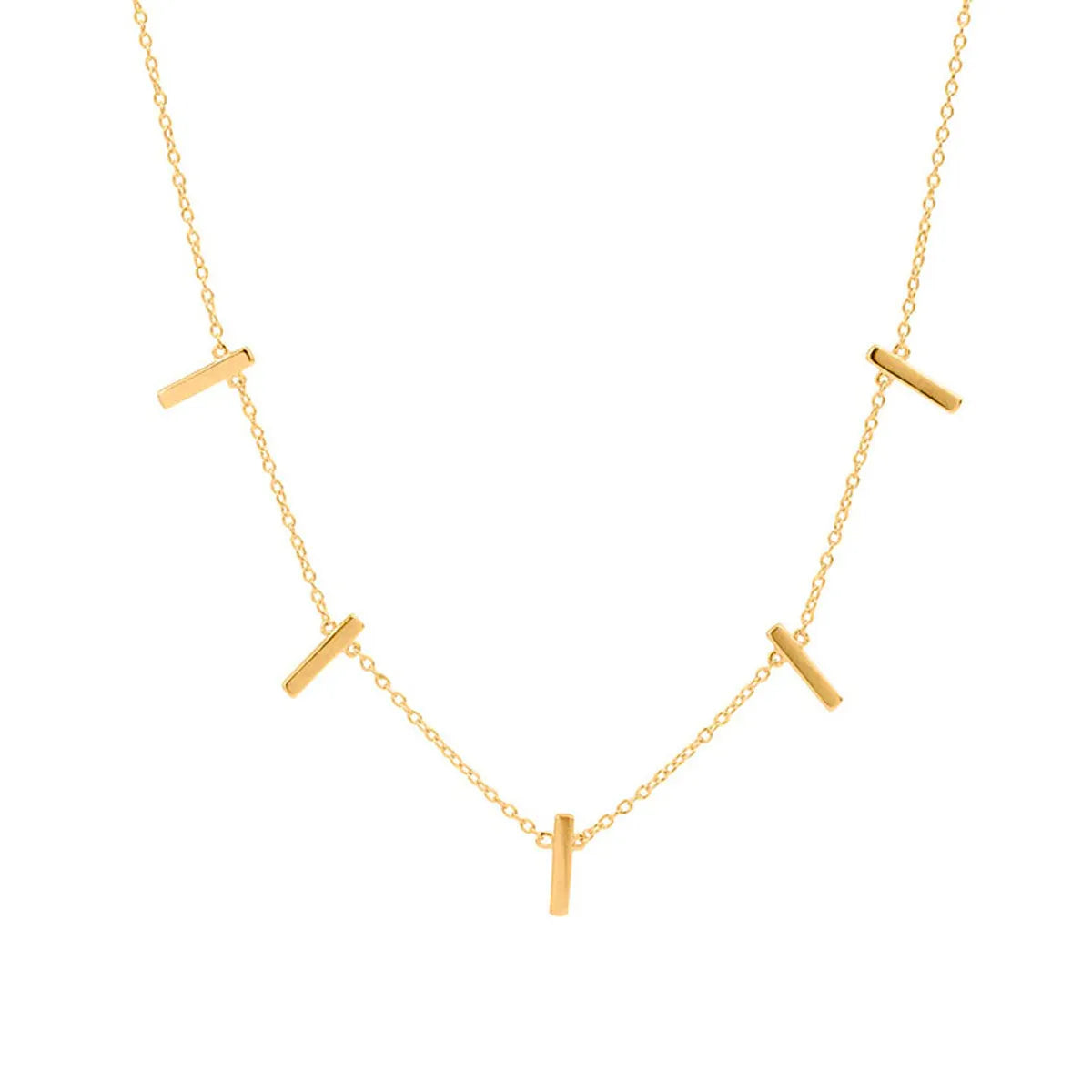 Luxury Necklaces For Gifts-Cross-border Hot Selling S925 Sterling Silver Ins Stylish And Simple Personality Clavicle Chain Geometric Copper Square Temperament Wild Necklace