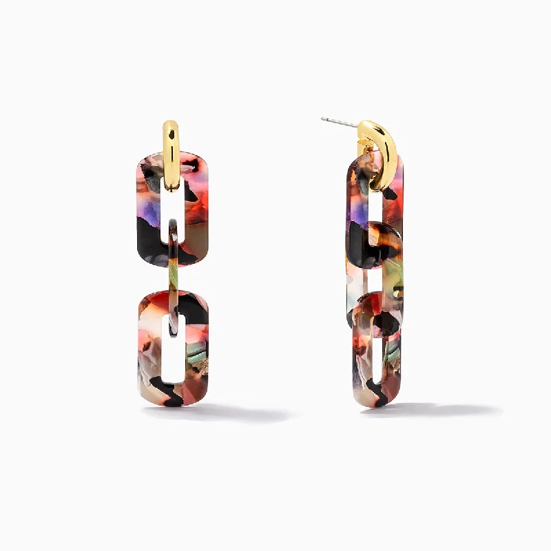 Earrings For Seasoned Fans-Resin Link Earrings