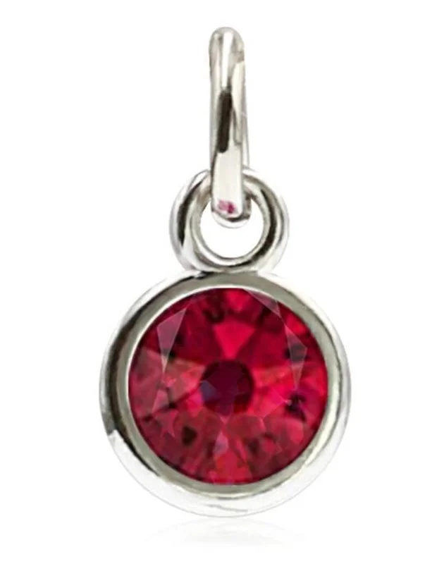 Garnet (deep red) + open ring