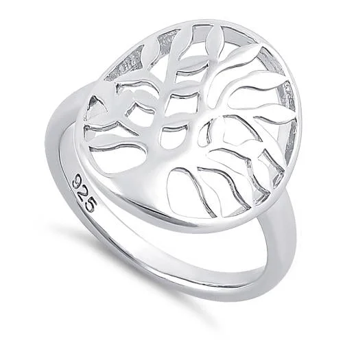 Rings For Wet Days-Sterling Silver Tree of Life Ring