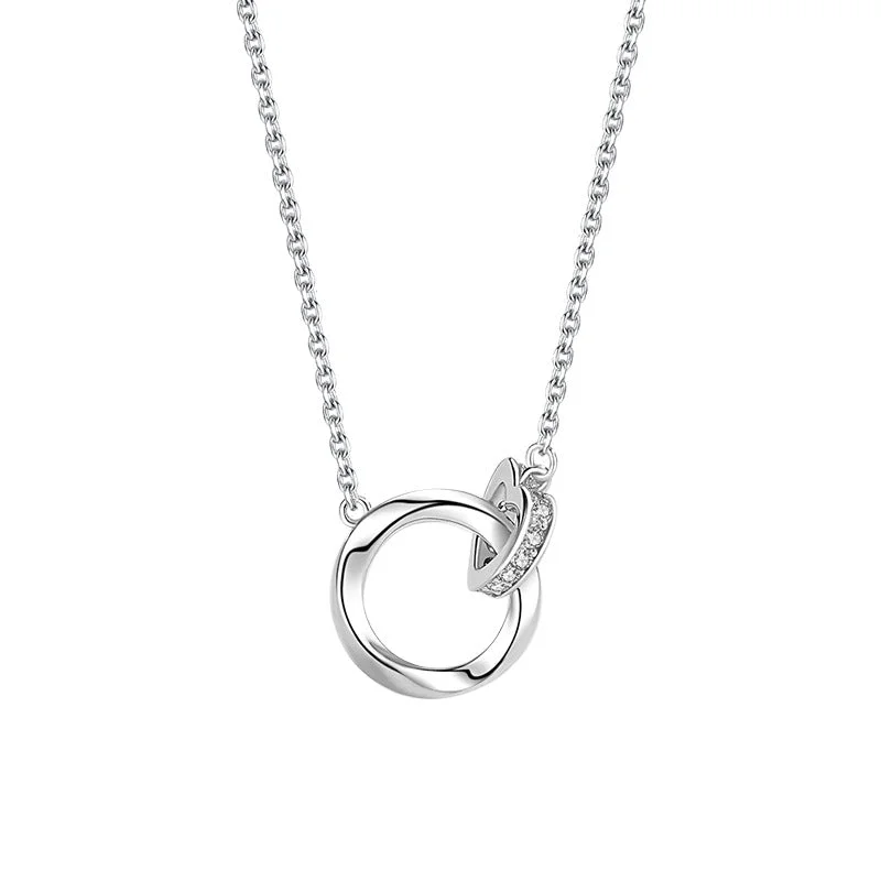 A2591_White Gold Color Necklace