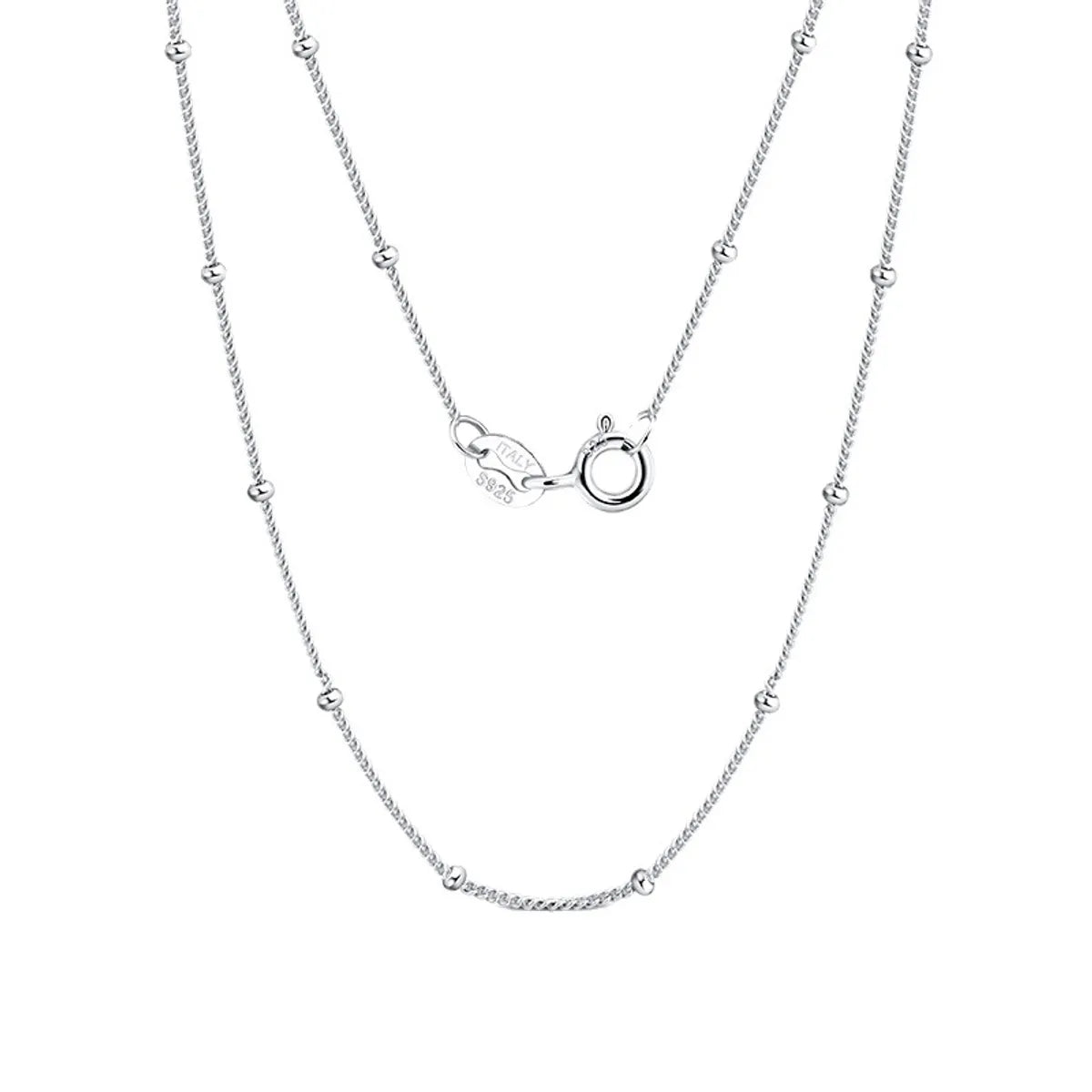 Quiet Necklaces For Work-Simple Style Geometric Sterling Silver Necklace