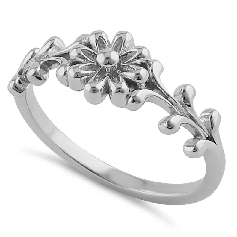 Rings Feel Rating-Sterling Silver Flower Ring