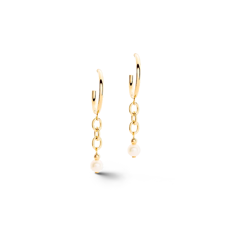 Earrings Build Guide-Earrings Creole Y Navette Freshwater Pearls gold