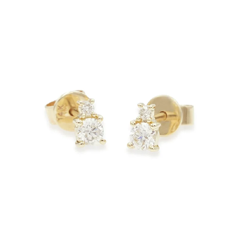 Best Heavy Earrings-Double Gem Studs